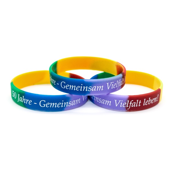 Multicolored Wristbands, Custom Rubber Bracelets, Wristband Designs
